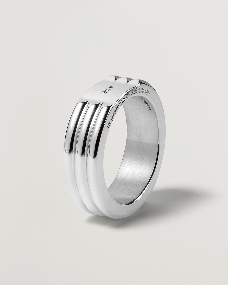 Uomini | LE GRAMME Godron Ring Sterling Silver 9g | LE GRAMME | Godron Ring Sterling Silver 9g