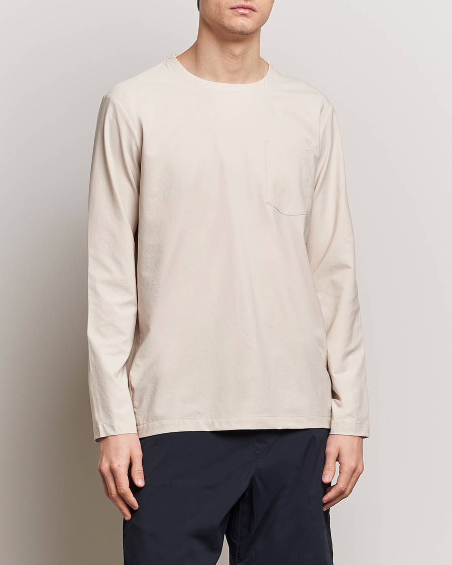 Uomini | T-shirt | Houdini | Cover Crew Quick Dry Long Sleeve Foggy Mountain