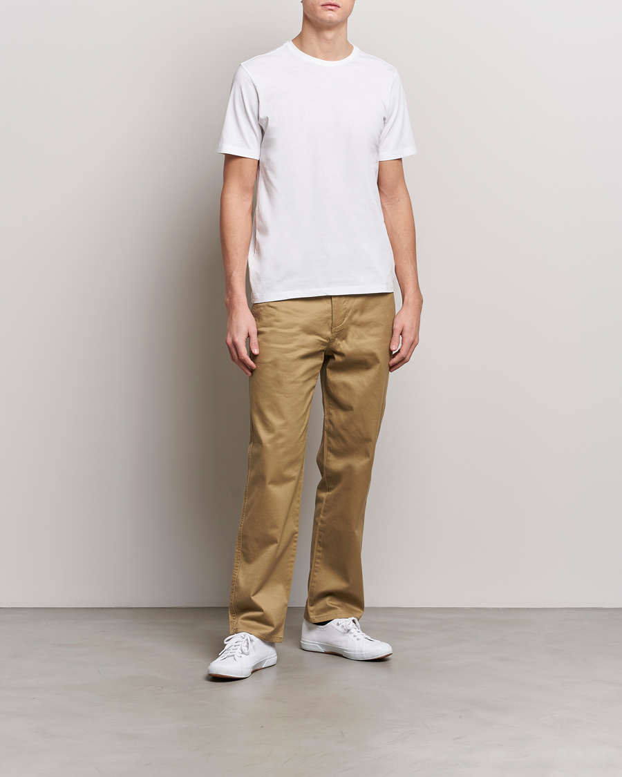 Uomini | T-shirt | KnowledgeCotton Apparel | Agnar Basic T-Shirt Bright White