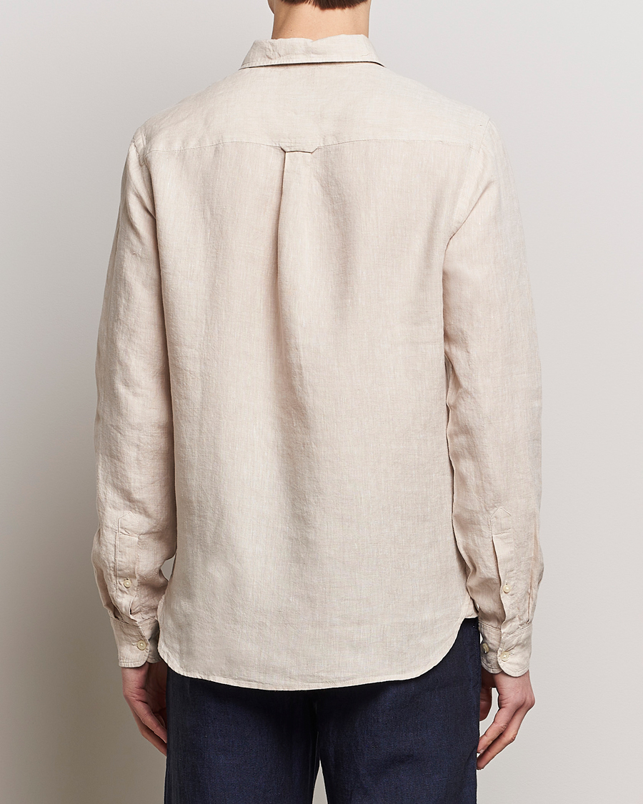 Uomini | Camicie | KnowledgeCotton Apparel | Regular Linen Shirt Light Feather Grey