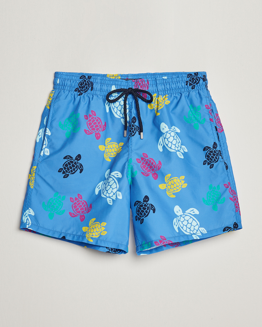 Uomini | Costumi da bagno | Vilebrequin | Moorea Tortues Swim Shorts Blue