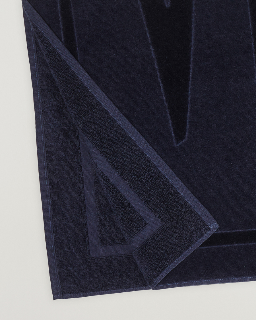 Uomini | Vilebrequin Sand Organic Cotton Towel Bleu Marine | Vilebrequin | Sand Organic Cotton Towel Bleu Marine