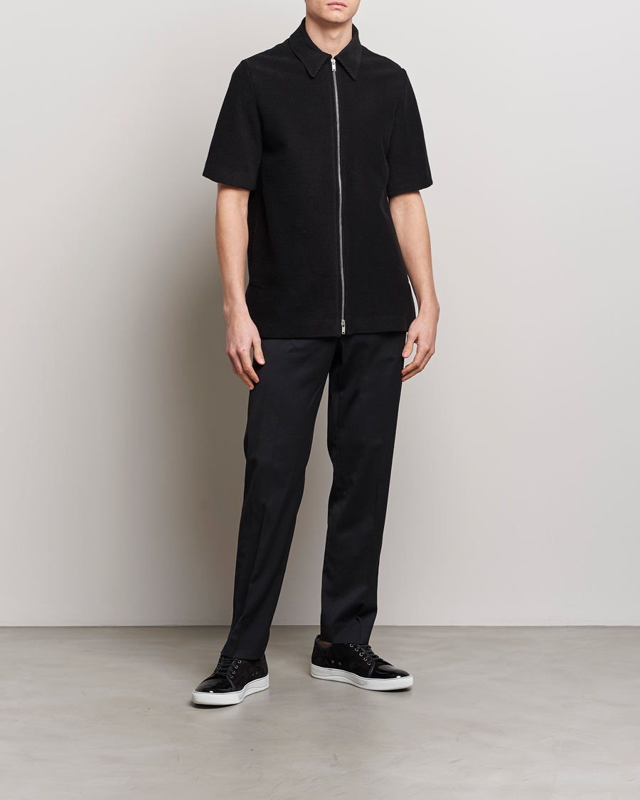 Uomini | Camicie | Jil Sander | Full Zip Camp Shirt Black
