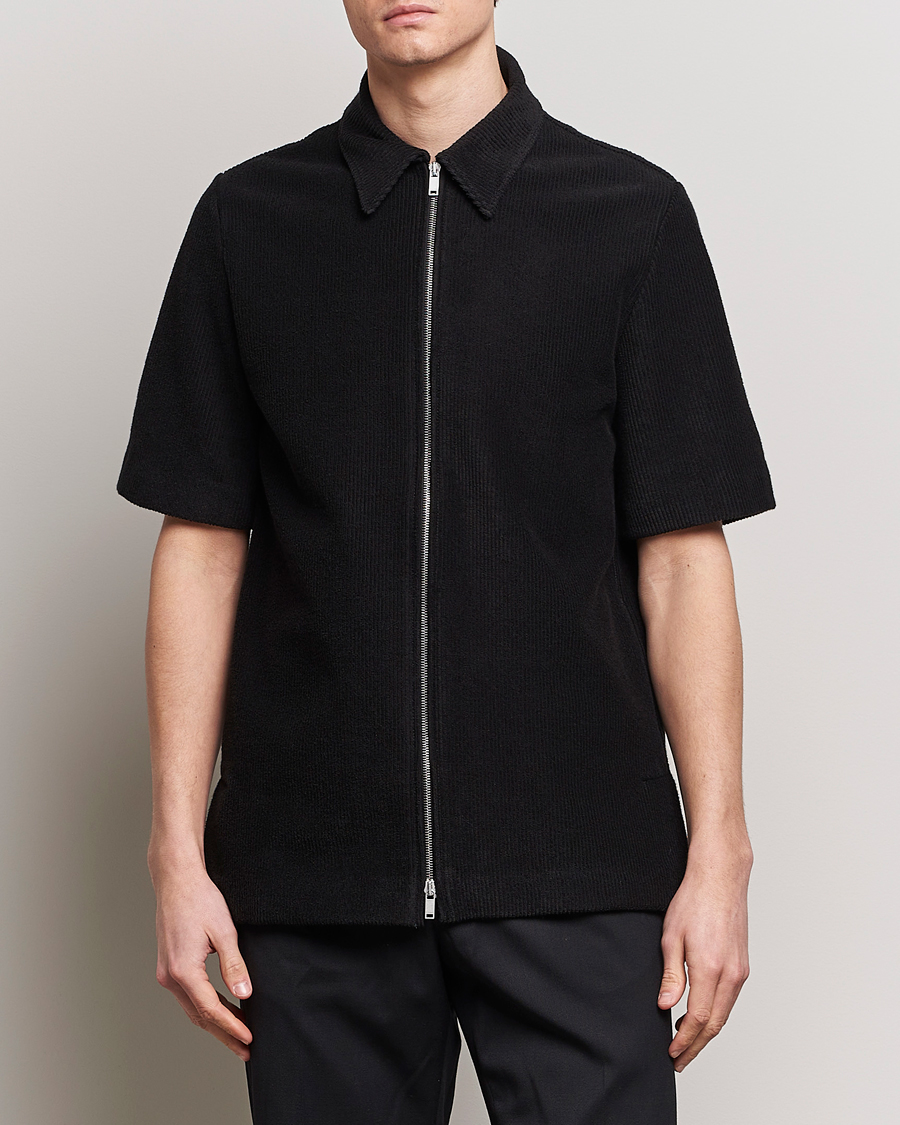 Uomini | Camicie | Jil Sander | Full Zip Camp Shirt Black