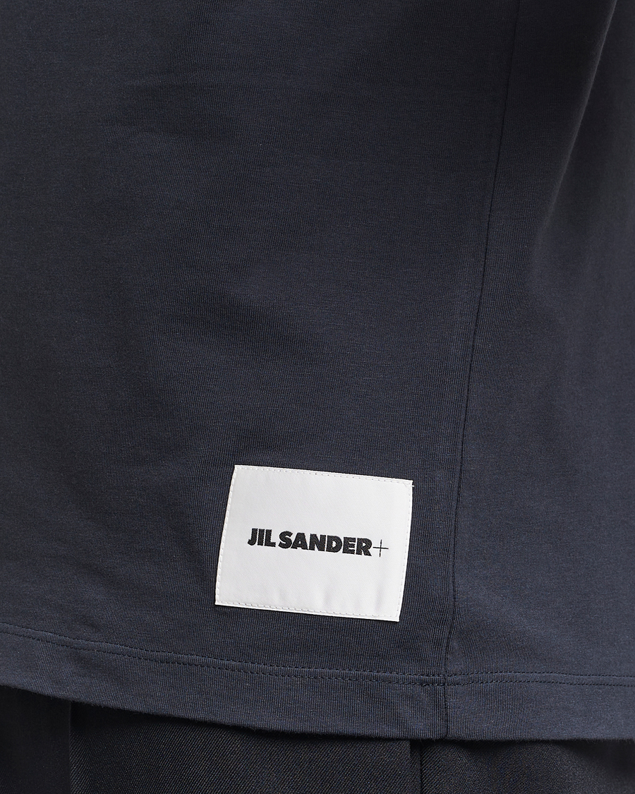 Uomini | T-shirt | Jil Sander | 3-Pack Short Sleeve T-Shirts White/Navy/Black
