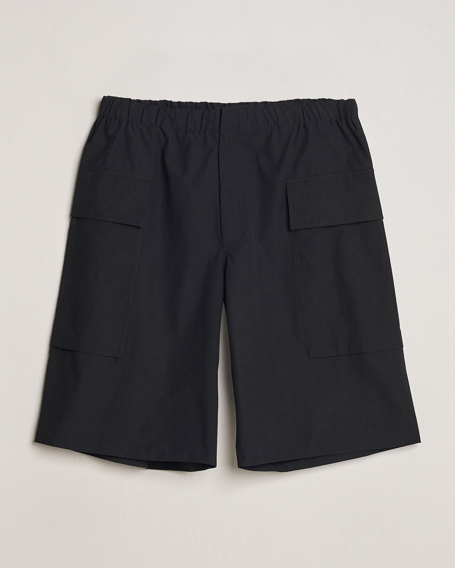 Uomini | Pantaloncini | Jil Sander | Relaxed Fit Drawstring Shorts Black