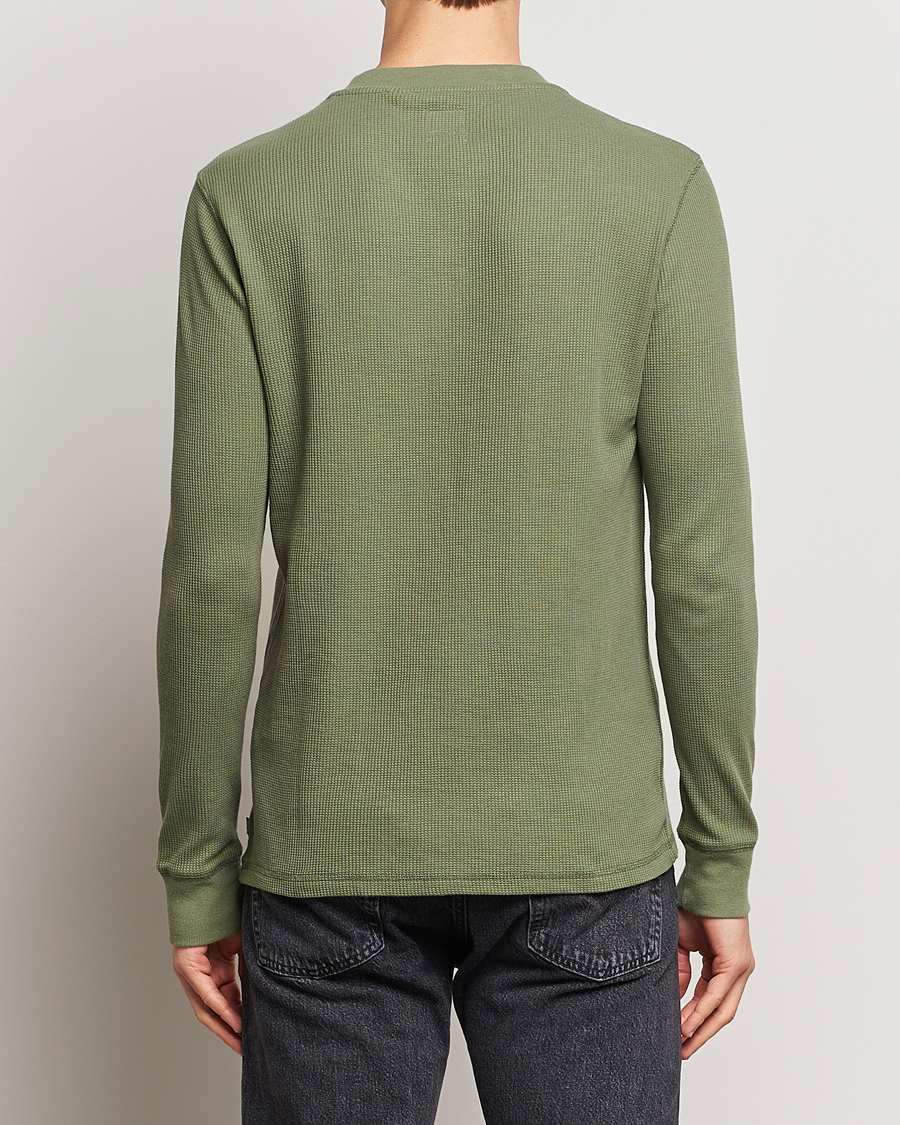 Uomini | Maglieria | Levi's | Thermal Henley Bluish Olive
