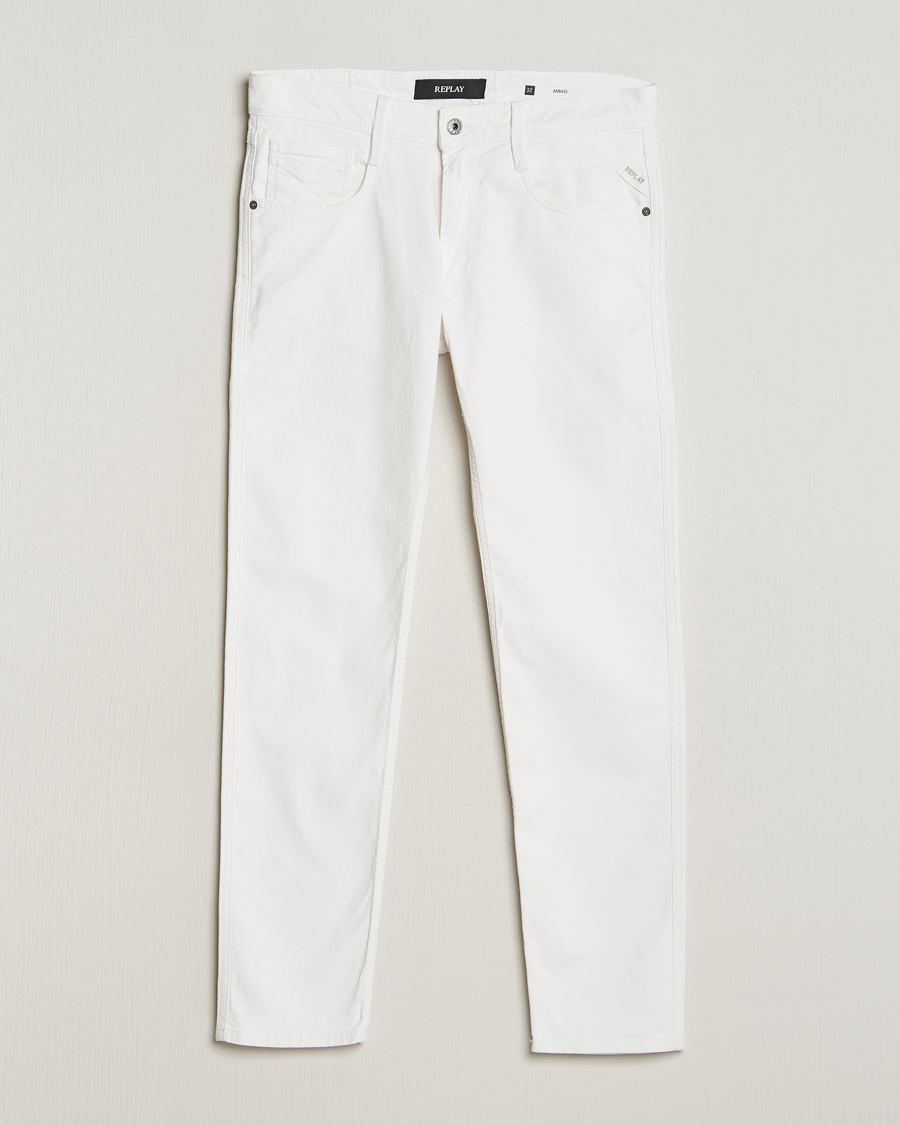 Uomini | Jeans | Replay | Anbass Powerstretch Jeans White