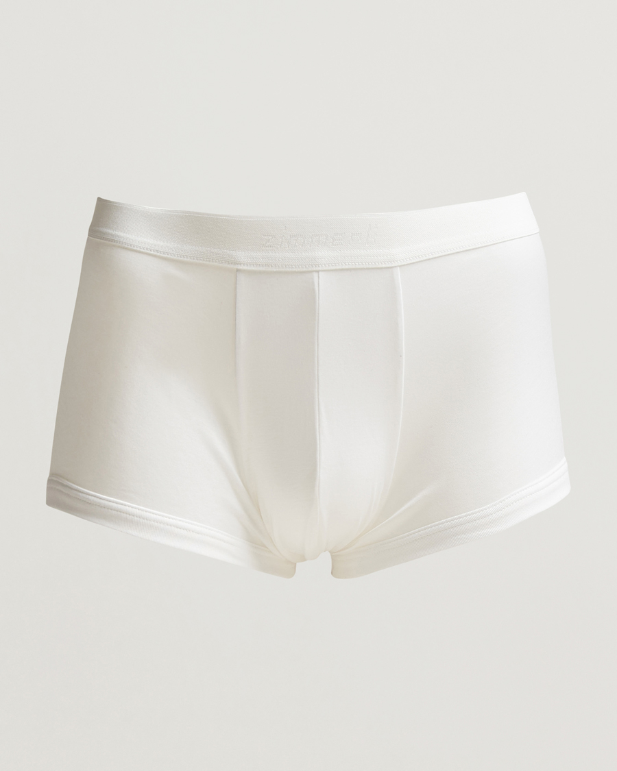 Uomini | Biancheria intima | Zimmerli of Switzerland | Sea Island Cotton Boxer Briefs White