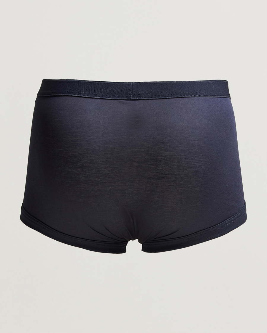 Uomini | Biancheria intima | Zimmerli of Switzerland | Sea Island Cotton Boxer Briefs Navy