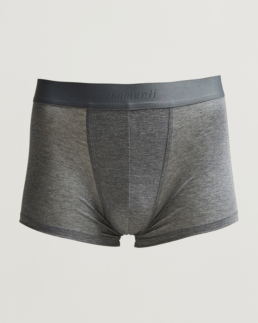 Uomini | Biancheria intima | Zimmerli of Switzerland | Micro Modal Boxer Briefs Grey Melange