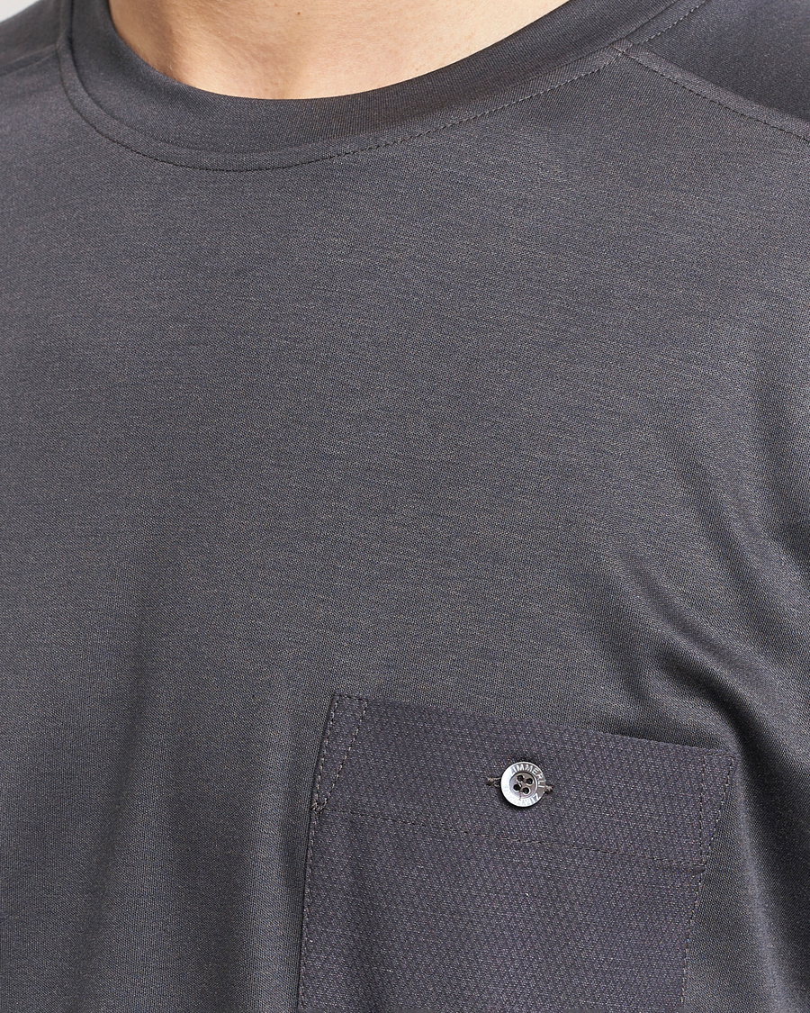 Uomini | Zimmerli of Switzerland Cotton/Modal Crew Neck Loungwear T-Shirt Phantom | Zimmerli of Switzerland | Cotton/Modal Crew Neck Loungwear T-Shirt Phantom