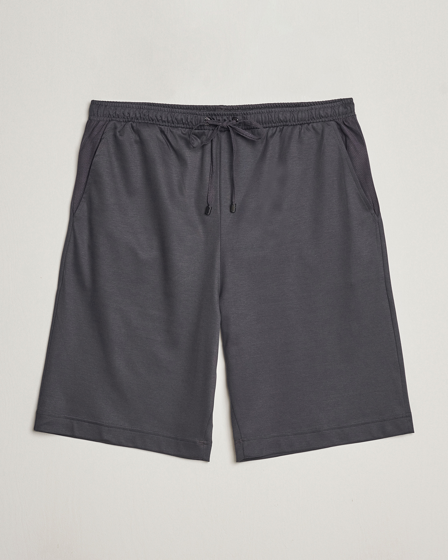 Uomini | Accappatoi & Pigiami | Zimmerli of Switzerland | Cotton/Modal Loungewear Shorts Phantom