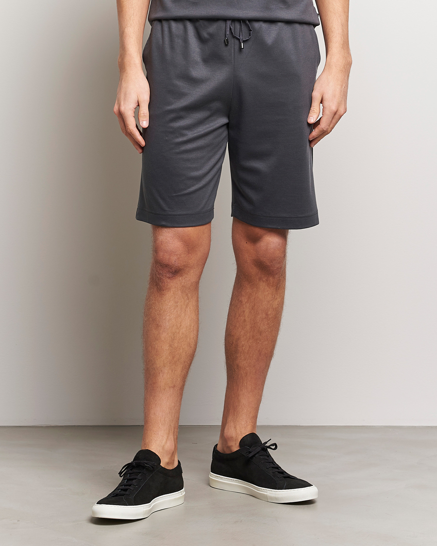 Uomini | Accappatoi & Pigiami | Zimmerli of Switzerland | Cotton/Modal Loungewear Shorts Phantom