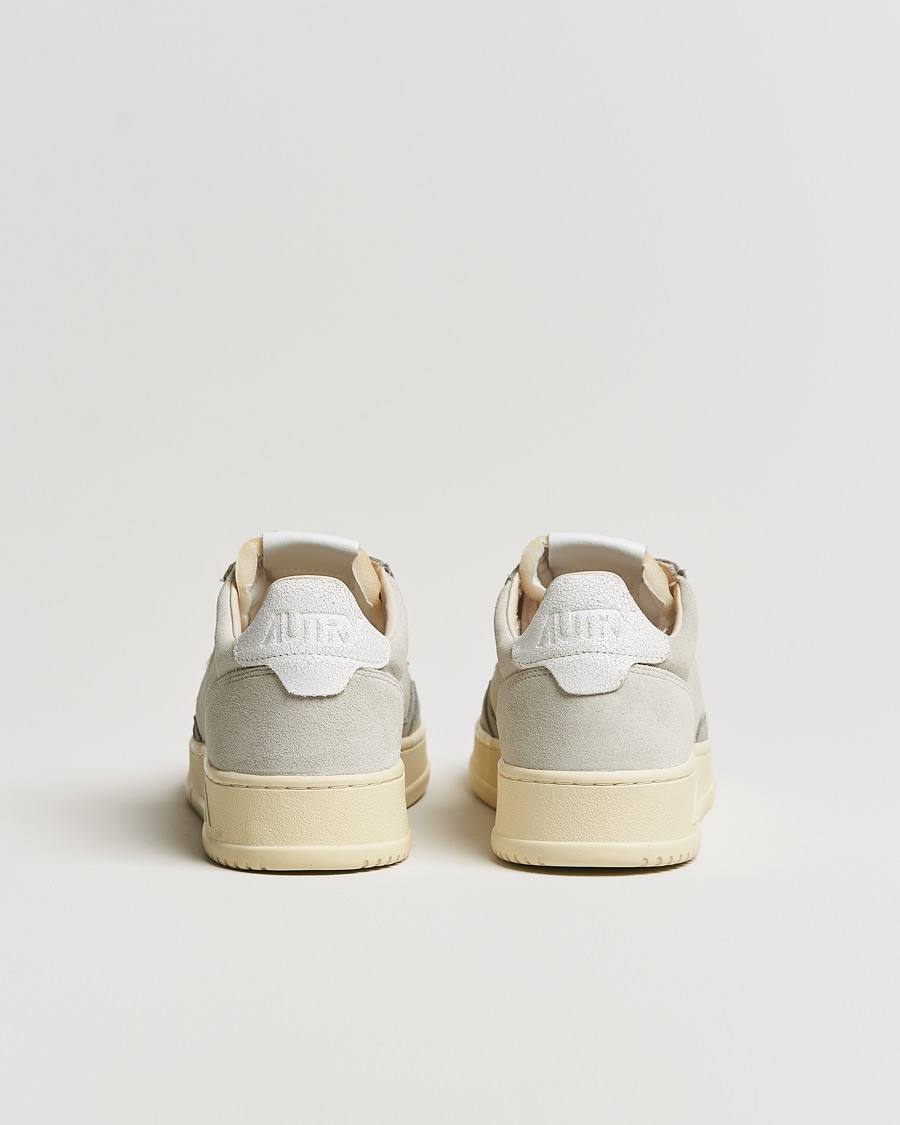 Uomini | Autry Medalist Low Suede Sneaker Grey/Cream | Autry | Medalist Low Suede Sneaker Grey/Cream