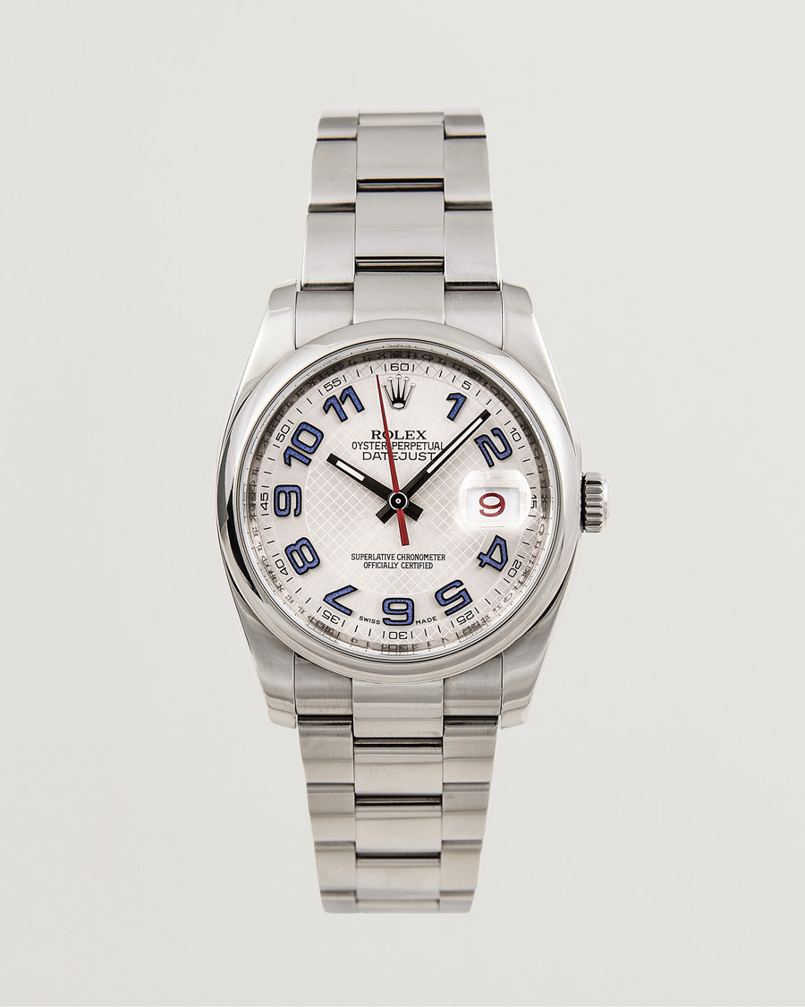 Uomini | Rolex Pre-Owned Datejust 116200 Oyster Perpetual Steel Silver | Rolex Pre-Owned | Datejust 116200 Oyster Perpetual Steel Silver
