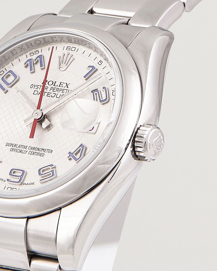Uomini | Rolex Pre-Owned Datejust 116200 Oyster Perpetual Steel Silver | Rolex Pre-Owned | Datejust 116200 Oyster Perpetual Steel Silver