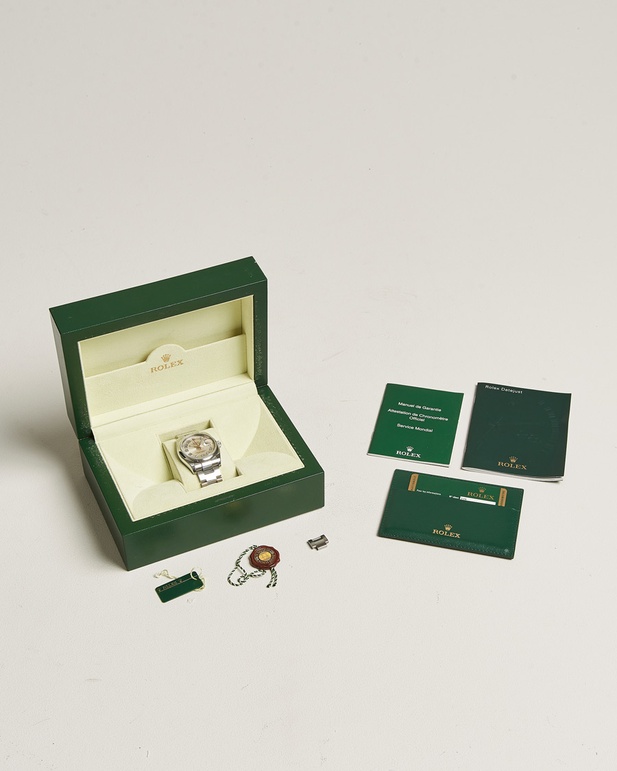 Uomini | Rolex Pre-Owned Datejust 116200 Oyster Perpetual Steel Silver | Rolex Pre-Owned | Datejust 116200 Oyster Perpetual Steel Silver