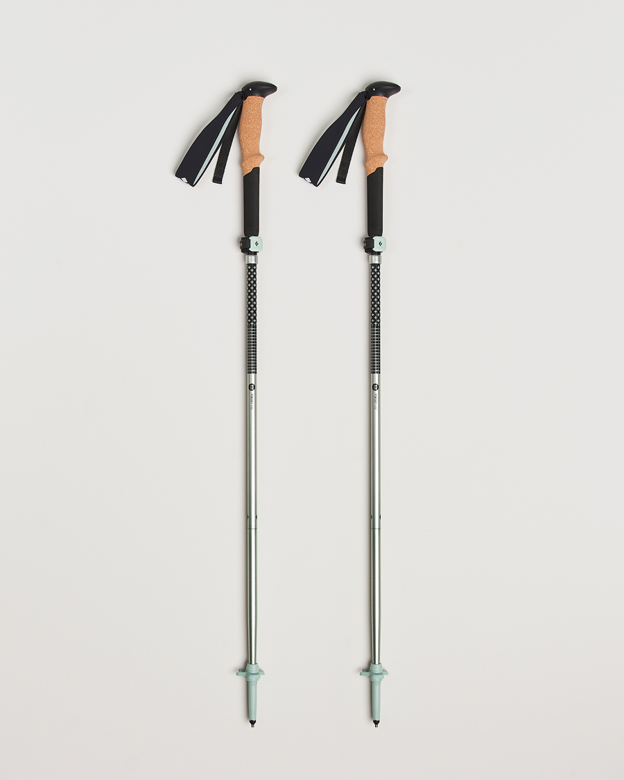 Uomini | Accessori attivi | Black Diamond | Distance FLZ Trekking Poles Black/Foam Green