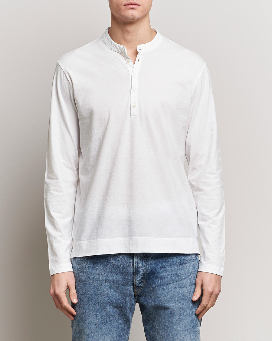 Uomini | Maglieria | Massimo Alba | Hawai Watercolor Henley White