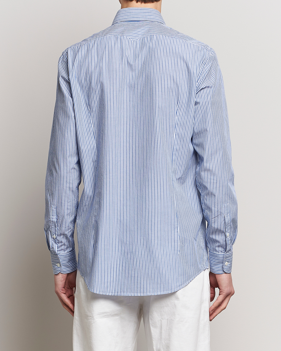 Uomini | Camicie | Massimo Alba | Genova Striped Cotton Shirt Blue Stripes