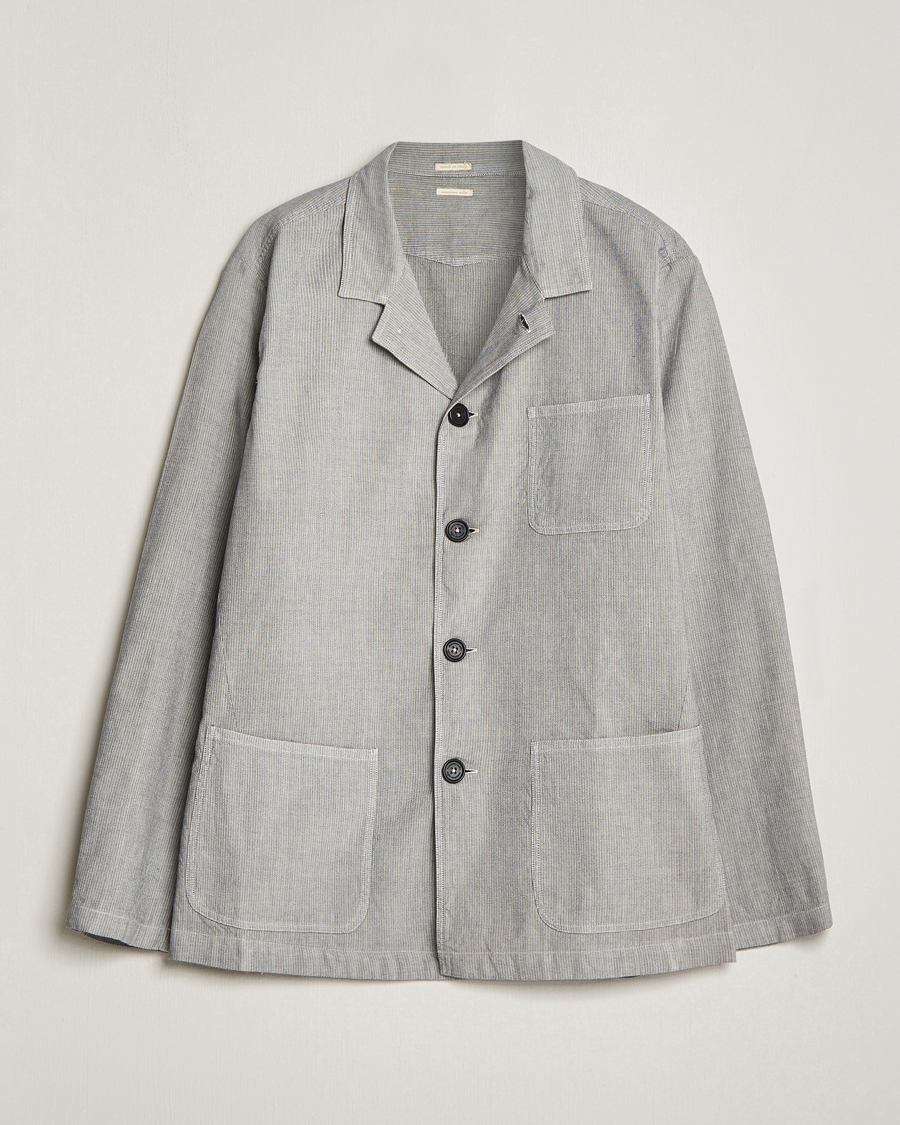 Uomini | Giacche | Massimo Alba | Florida Cotton/Linen Shirt Jacket Light Grey