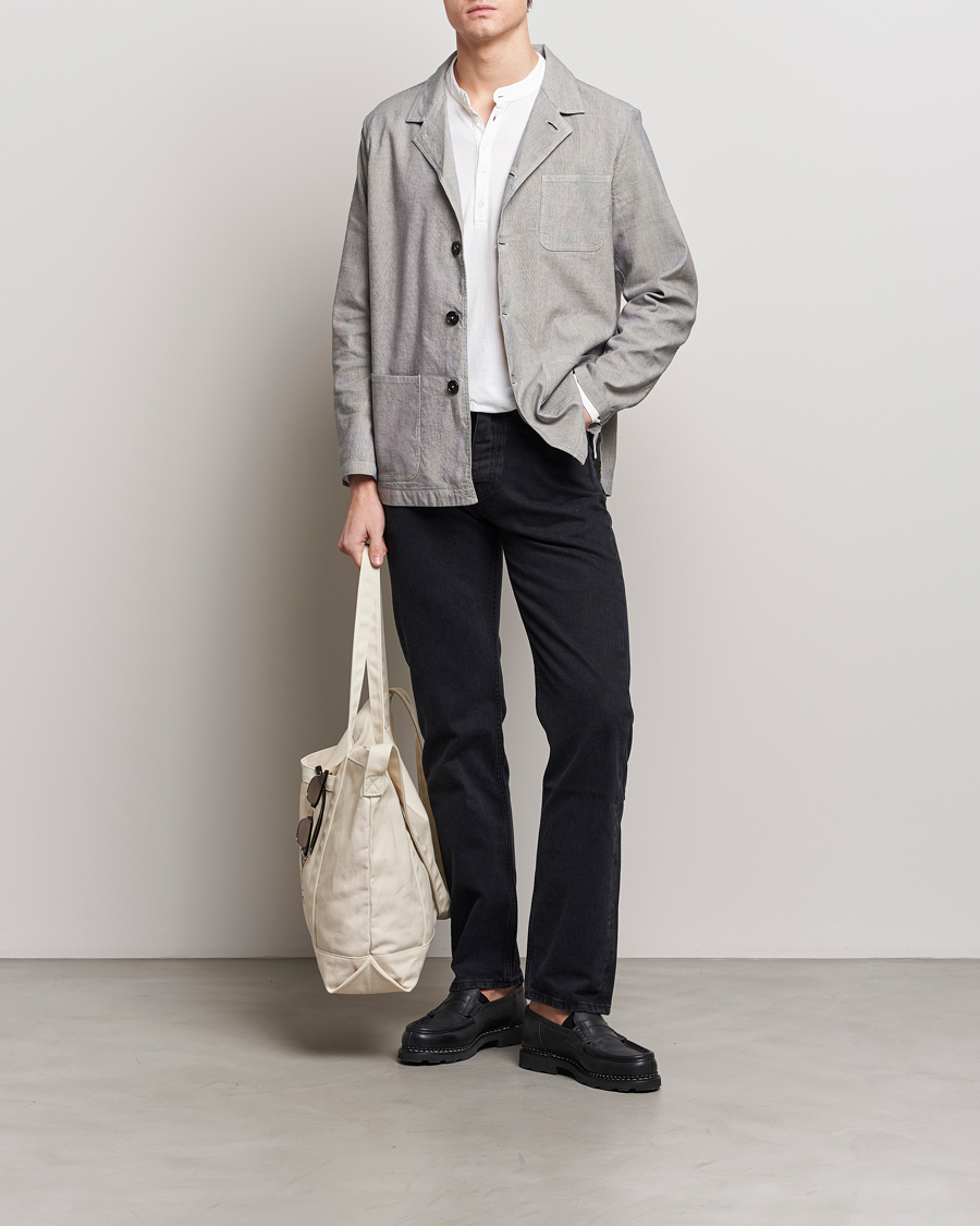 Uomini | Giacche | Massimo Alba | Florida Cotton/Linen Shirt Jacket Light Grey