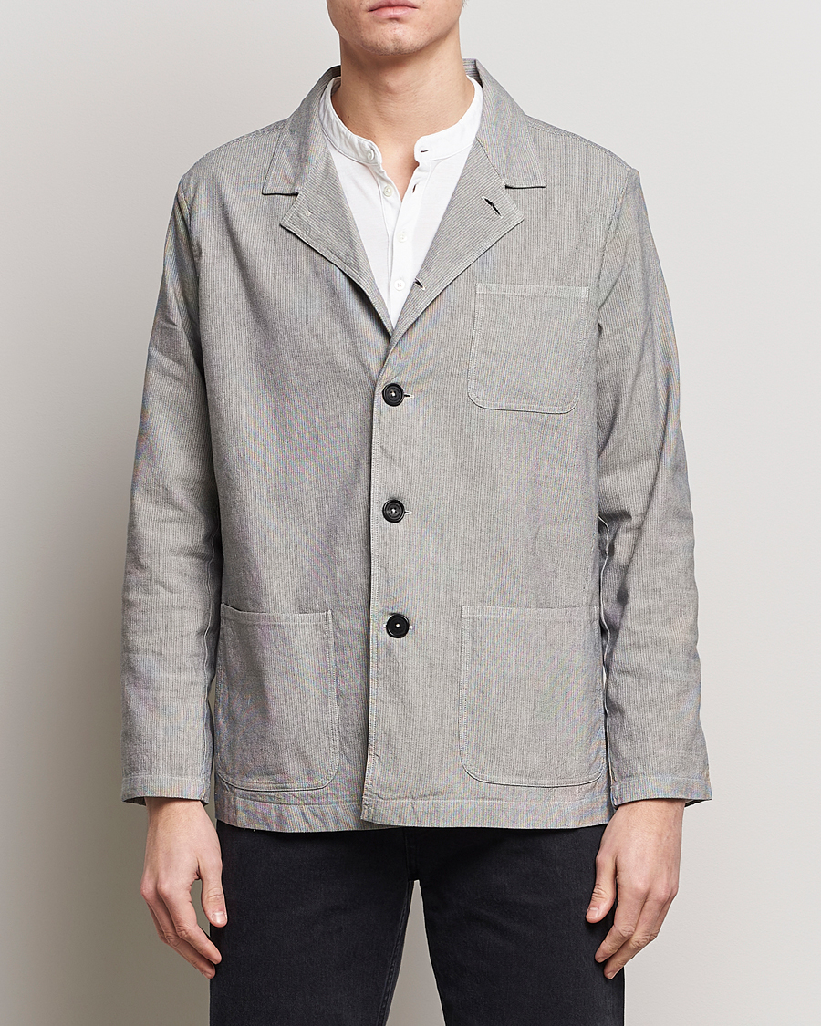 Uomini | Giacche | Massimo Alba | Florida Cotton/Linen Shirt Jacket Light Grey