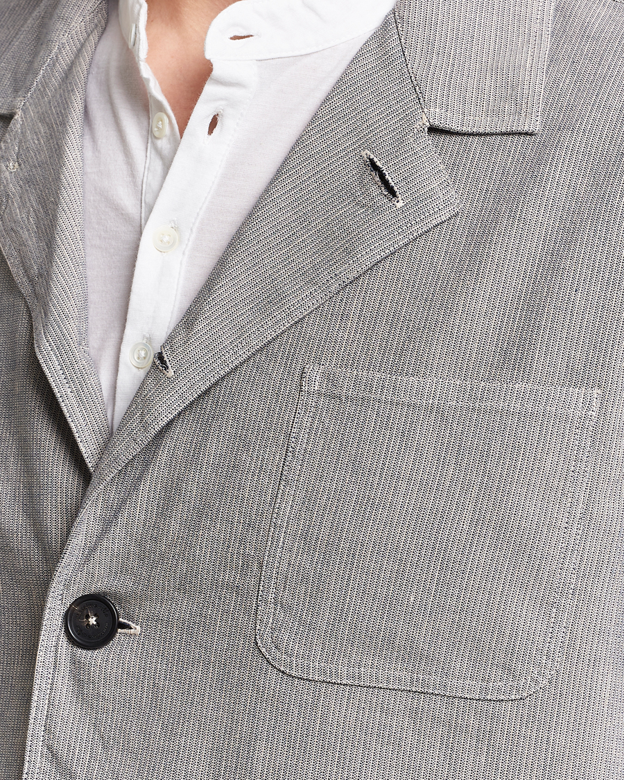 Uomini | Giacche | Massimo Alba | Florida Cotton/Linen Shirt Jacket Light Grey