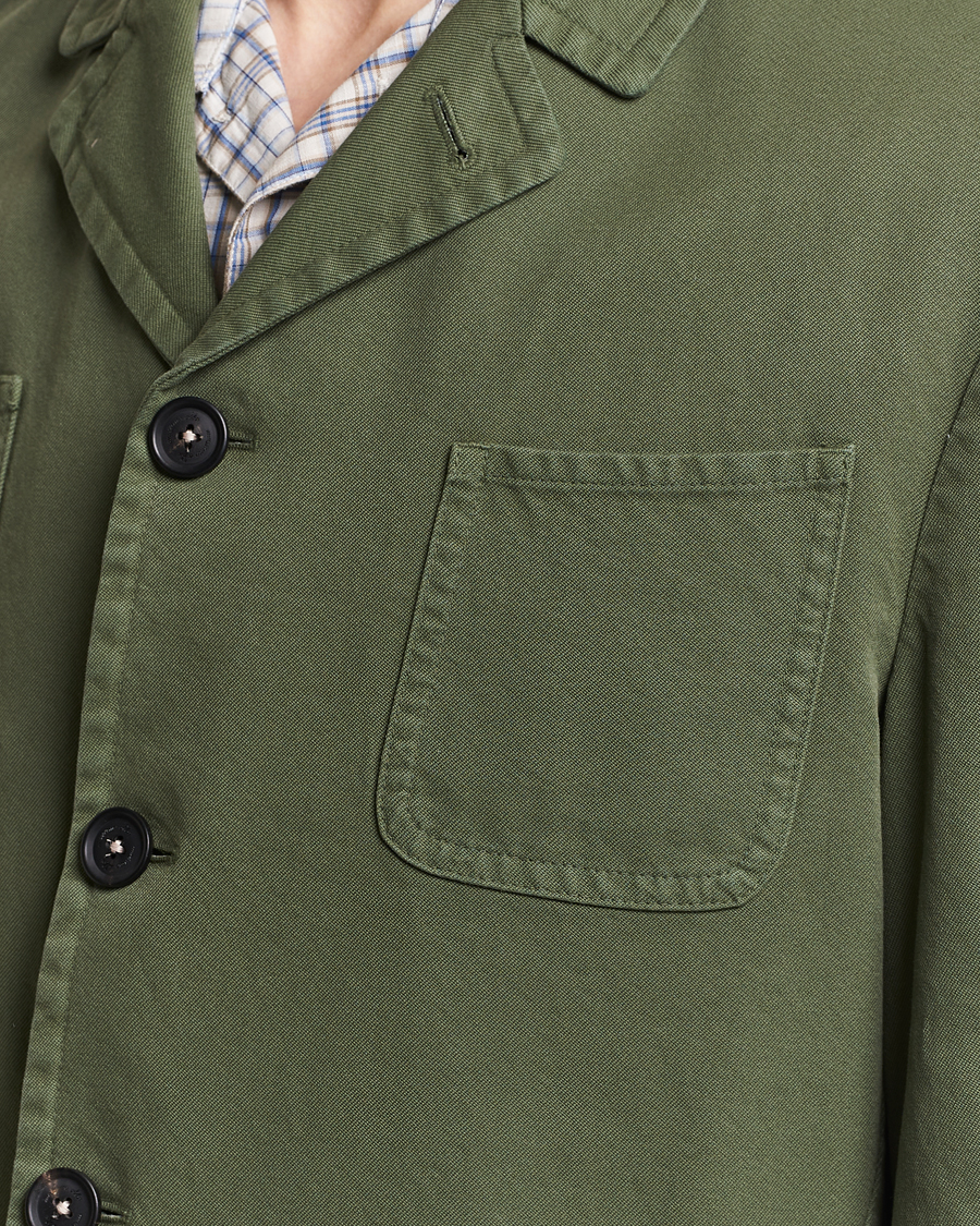 Uomini | Giacche | Massimo Alba | Solex Cotton Work Jacket Military Green