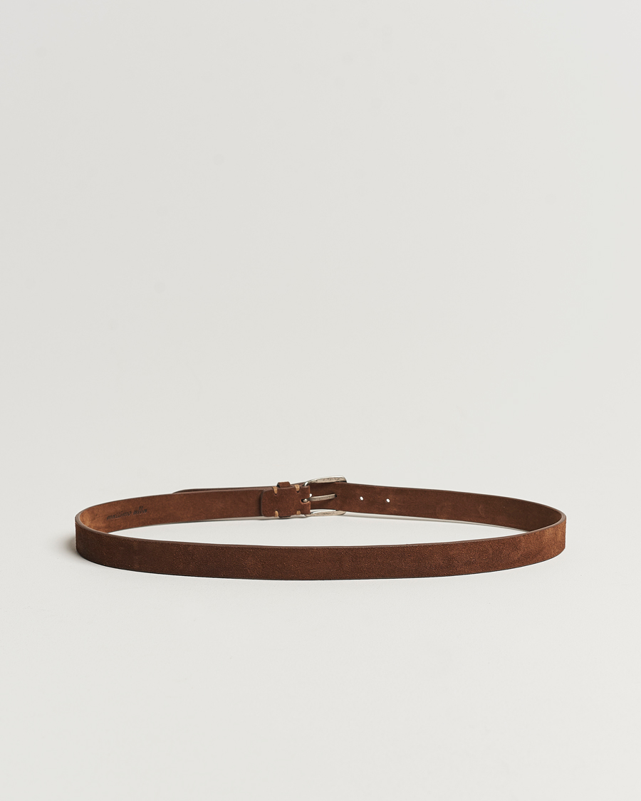 Uomini | Cinture | Massimo Alba | Budapest Belt Tobacco Suede