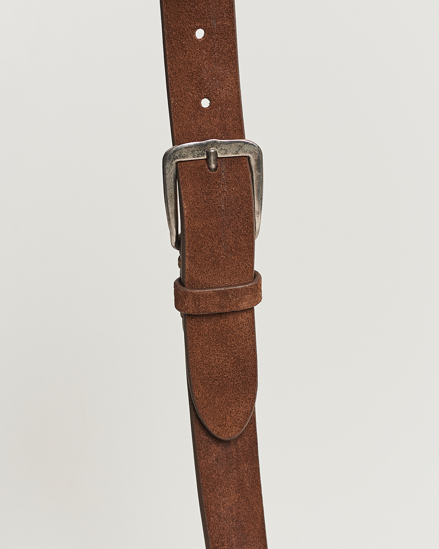 Uomini | Cinture | Massimo Alba | Budapest Belt Tobacco Suede