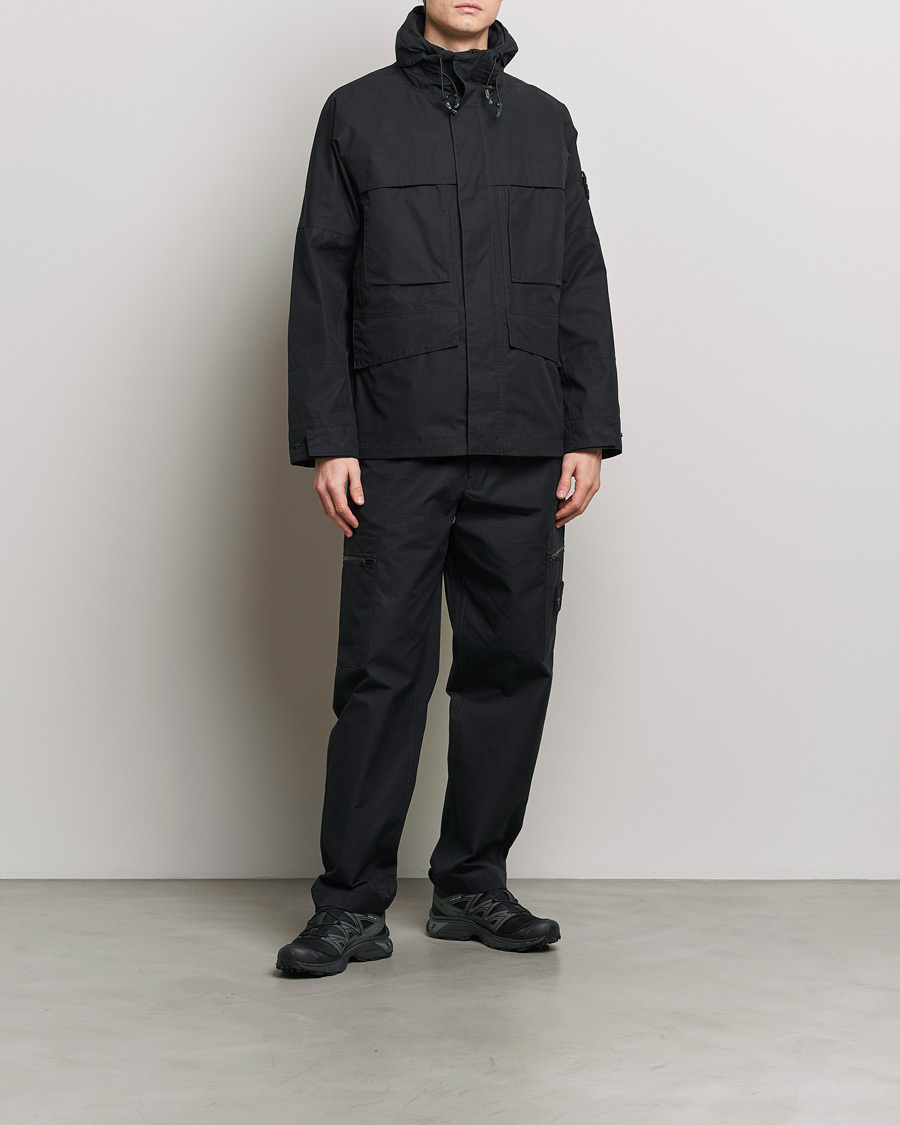 Uomini | Pantaloni | Stone Island | Ghost Ventile Cotton Cargo Pants Black