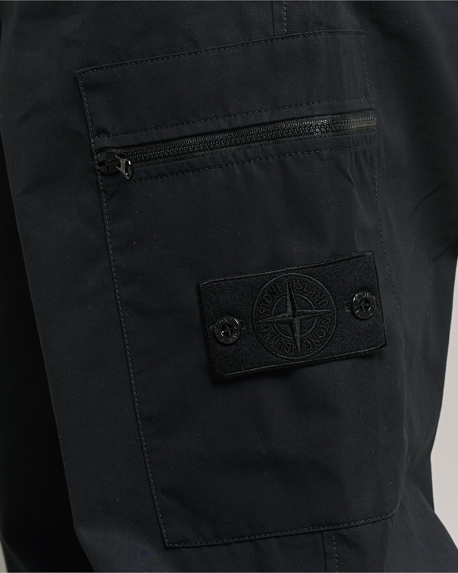 Uomini | Pantaloni | Stone Island | Ghost Ventile Cotton Cargo Pants Black