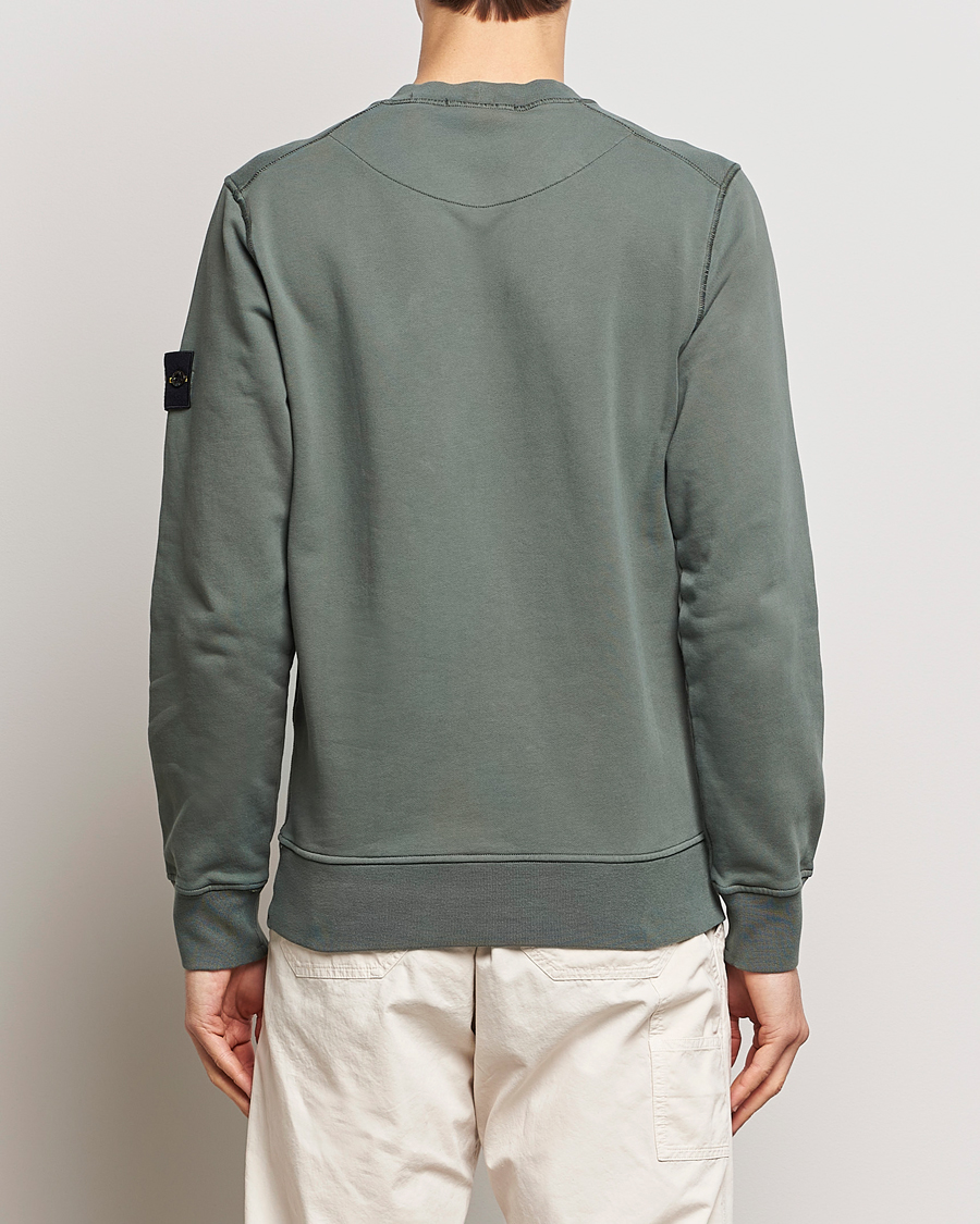 Uomini | Maglieria | Stone Island | Garment Dyed Cotton Sweatshirt Musk