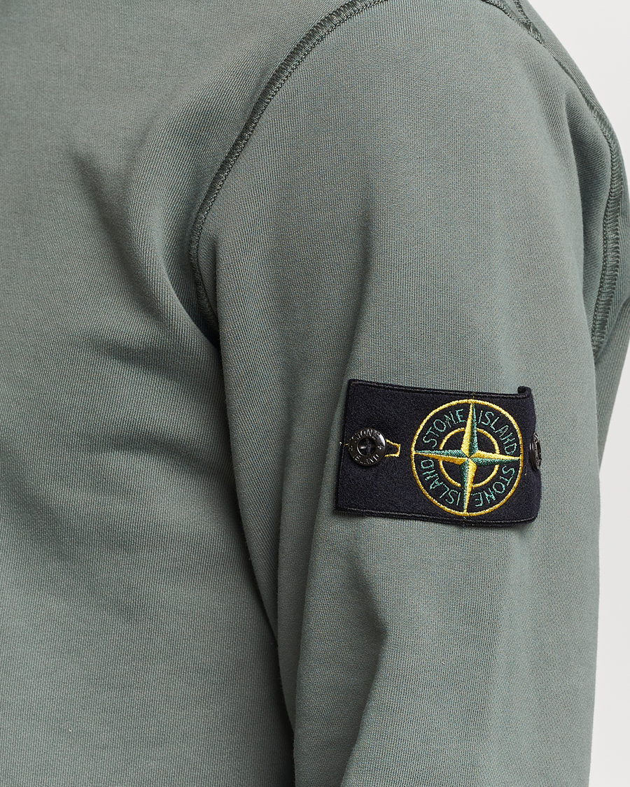 Uomini | Maglieria | Stone Island | Garment Dyed Cotton Sweatshirt Musk