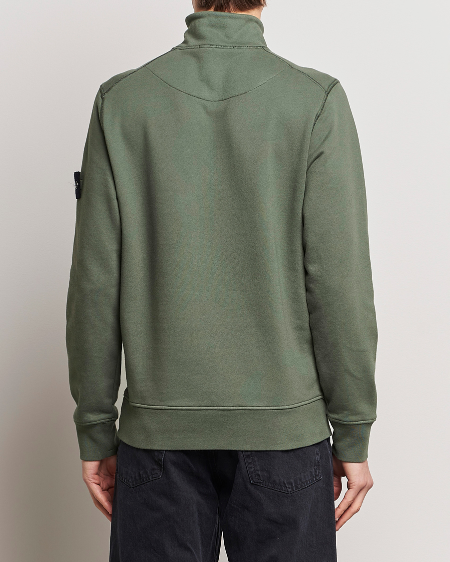 Uomini | Maglieria | Stone Island | Garment Dyed Cotton Half Zip Musk