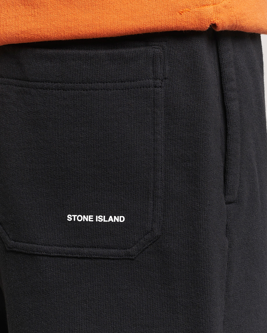 Uomini | Pantaloncini | Stone Island | Heavy Cotton Fleece Sweatshorts Black