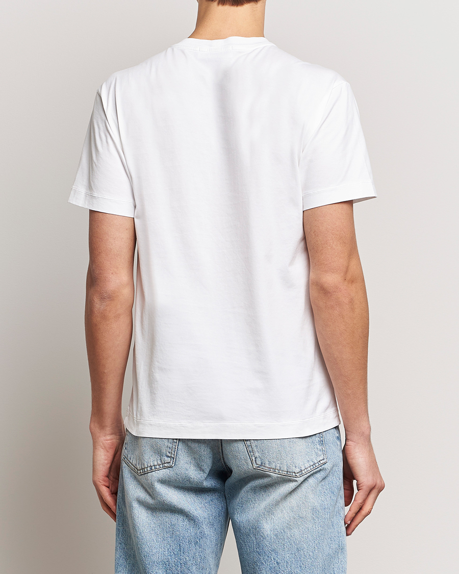 Uomini | T-shirt | Stone Island | Garment Dyed Cotton Jersey T-Shirt White