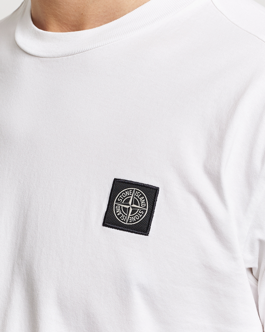 Uomini | T-shirt | Stone Island | Garment Dyed Cotton Jersey T-Shirt White