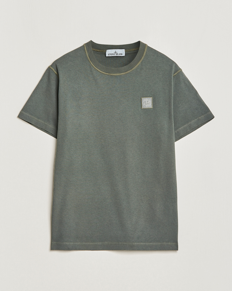 Uomini | T-shirt | Stone Island | Organic Cotton Fissato Effect T-Shirt Musk