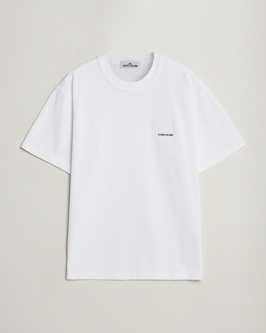 Uomini | T-shirt | Stone Island | Cotton Jersey Small Logo T-Shirt White