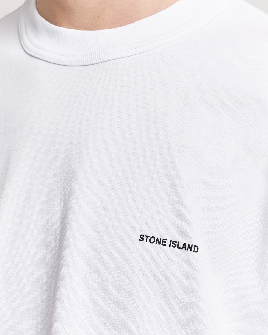 Uomini | T-shirt | Stone Island | Cotton Jersey Small Logo T-Shirt White