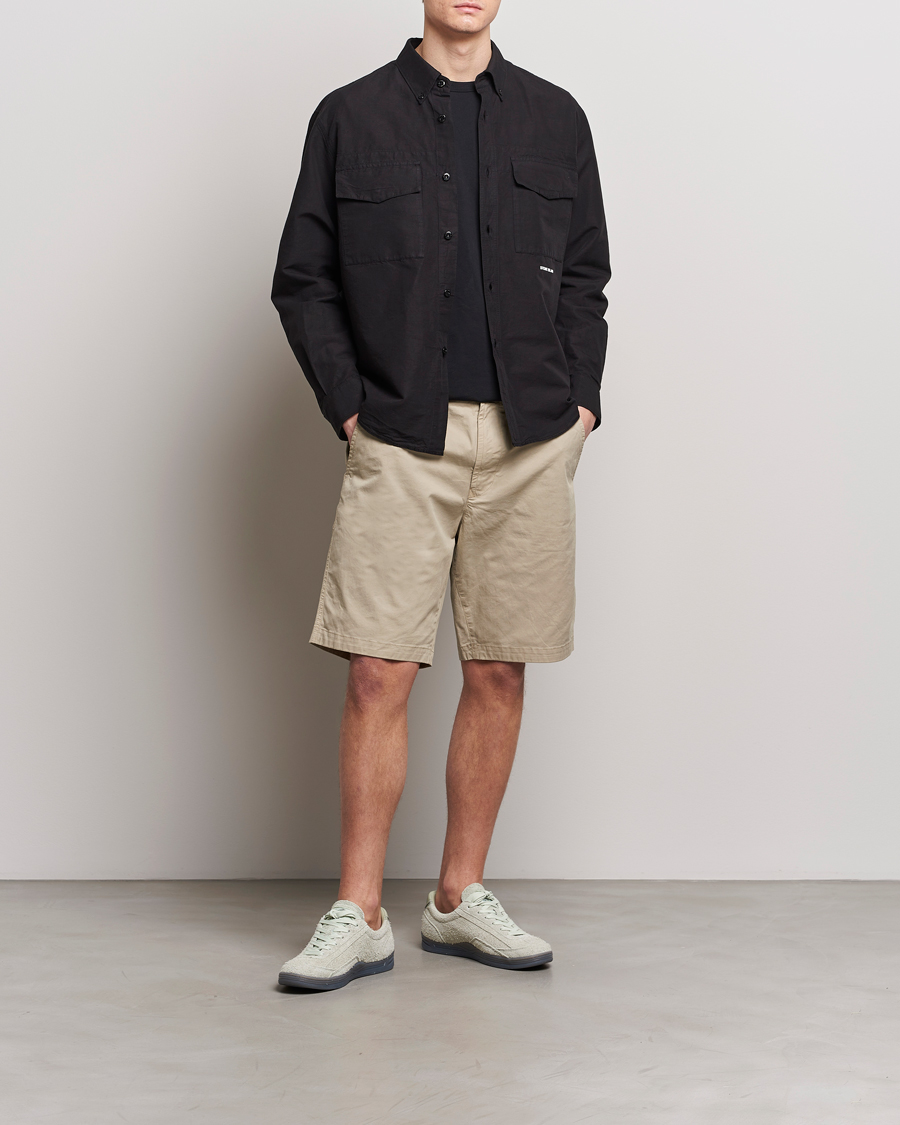 Uomini | Pantaloncini | Stone Island | Supima Cotton Twill Stretch Shorts Sand