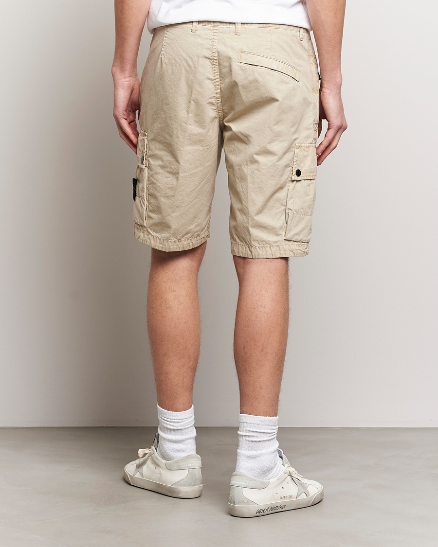 Uomini | Pantaloncini | Stone Island | Brushed Cotton Canvas Cargo Shorts Sand