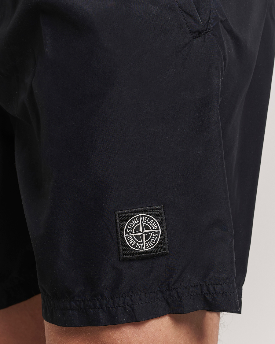 Uomini | Costumi da bagno | Stone Island | Brushed Nylon Swimshorts Black