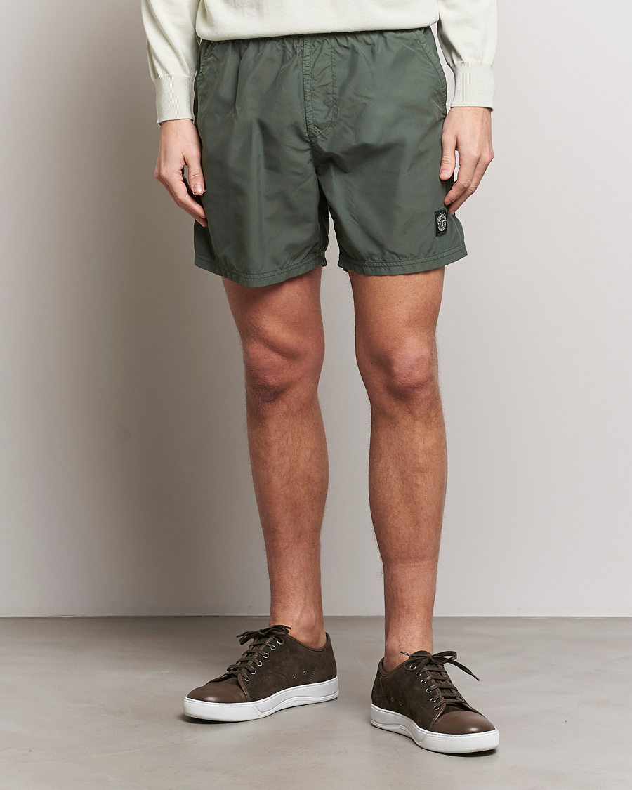 Uomini | Costumi da bagno | Stone Island | Brushed Nylon Swimshorts Musk