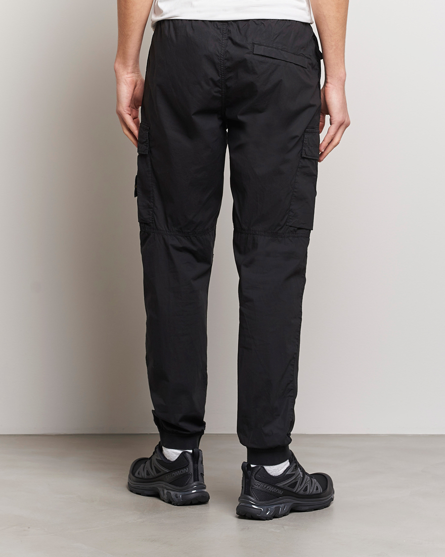 Uomini | Pantaloni | Stone Island | Garment Dyed Drawsting Cargo Pants Black