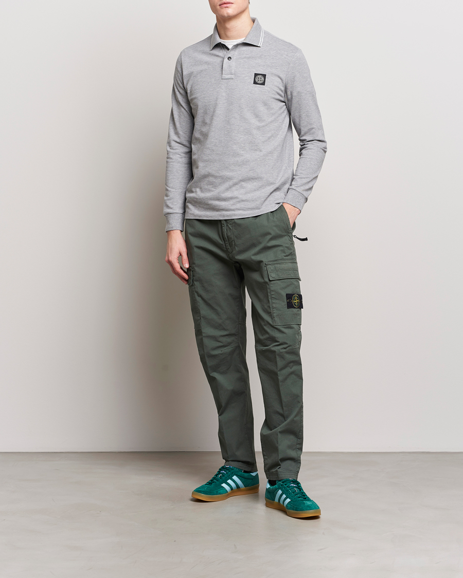 Uomini | Pantaloni | Stone Island | Tapered Supima Cotton Cargo Pants Musk