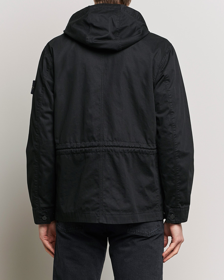 Uomini | Giacche | Stone Island | Bio Rasso TC Cotton Hooded Jacket Black